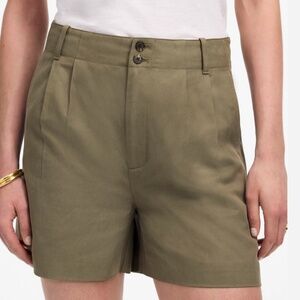 Madewell The Drapey Twill Pleated Short NWT